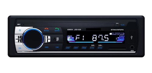 Estereo Auto Bluetooth Manos Libres Mp3 Micro Sd Usb 1 Din