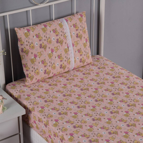 Lençol Infantil Estampado Elástico Cama Box Conforto