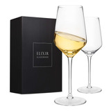 Elixir Glassware Copas De Vino Blanco  Copas De Vino De Cri