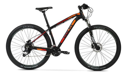 Mountain Bike Volta Razz R29 Xl 24v Frenos De Disco Hidráulico Cambios Microshift Color Negro/rojo/naranja  