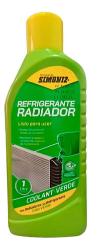 Refrigerante Radiador Simoniz Qualitor Verde 1 Lt