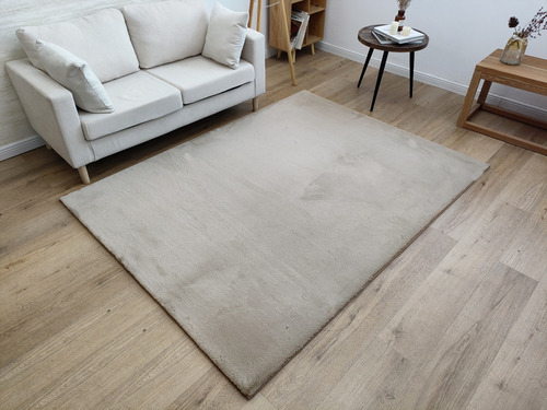 Alfombra Peluda Extra-suave Timmy Suave Color Taupe 150x200