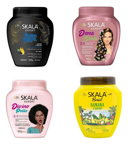 Combo Brillo Skala Para Todo Tipo De Cabello