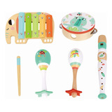 Tookyland Juego De Instrumentos Musicales, 6 Piezas, Percusi