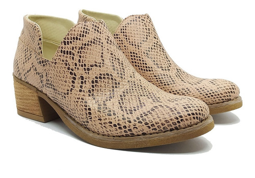 Botas Texanas Mujer Cuero Luz Zapatos Tibay Calzados