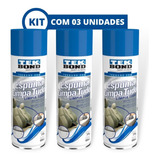 Espuma Limpa Tudo Tek Bond Estofado Carpete Couro Kit C/03