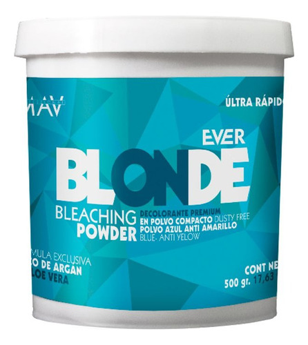 Polvo Decolorante Argan X 500 Gr. - Ever Blonde - Mav 