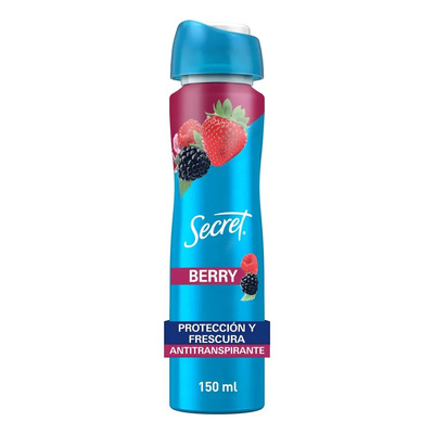 Antitranspirante Protección Y Frescura Spray Berry 150ml Secret