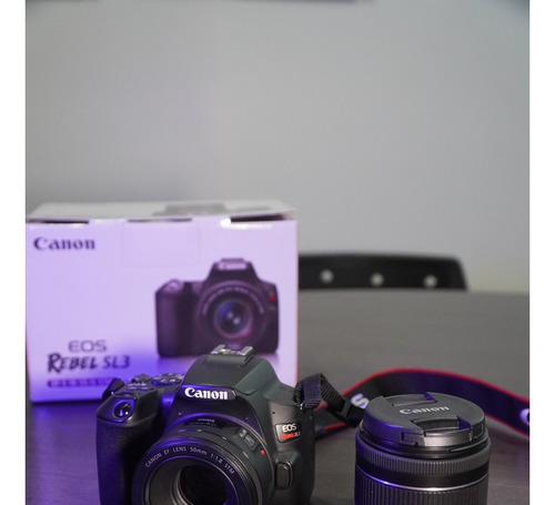  Canon Eos Rebel Kit Canon Sl3 + Lente 18-55mm + Lente 50mm