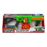 Pistola Rifle Dart Zone Villainator 25m + 40 Dardos
