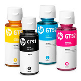 Kit 4 Garrafa Refil De Tinta Para  Hp Gt51 Gt52 Gt 5810 