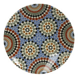 Plato Postre Ceramica Color 20 Cms X 1 Unid Importado