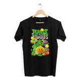 Polera Plantas Vs Zombies Plants Videojuego Niños Adultos