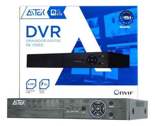 Dvr 16ch Canais Gravador 5 Em 1 Ahd / Hdcvi / Hdtvi / Ip Onv 110v/220v