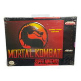 Fita Cartucho Mortal Kombat 1 Snes Lacrada Super Nintendo 