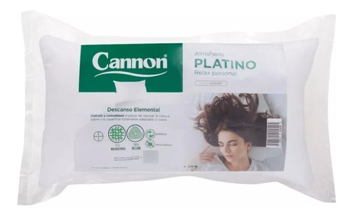 Almohada Cannon Platino 80x40 Premium