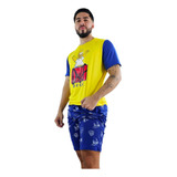 Pijama De Homero Simpson Caballero Short Y Camisa Comoda 