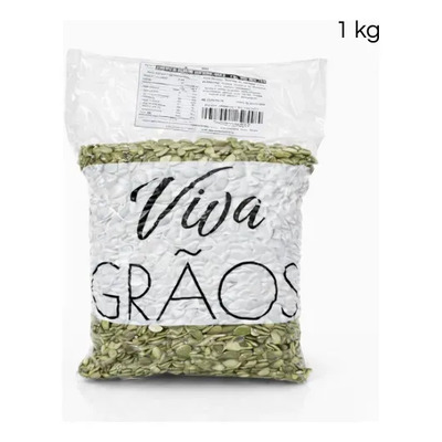 Semente De Abobora Sem Casca Crua Safra Nova 1kg | MercadoLivre