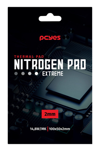 Thermal Pad Pcyes Nitrogen Extreme 100x50x2,0mm - 14,8w/mk