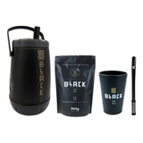 Kit Terere Black Erva Garrafa Cuia Bomba E Erva Menta Black