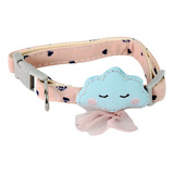 Collar Para Perro Ajustable Premium Figura Cute Mascota 2247 Color 22474 Nube Azul Tamaño Del Collar M