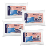 Kit De 4 Travesseiros Gelflex Nasa Alto