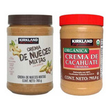 Crema Nueces Mixtas + Crema Cacahuate Kirkland S Dúo Pack