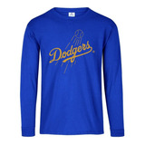 Camiseta Dodgers Manga Larga Camibuso Sueter