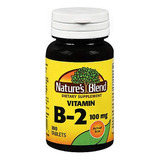 Natures Vitamina B2, 100 Mg, 100 Pestanas Por Natures Blend