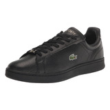 Tenis Lacoste Original Carnaby Hombre Casual Comodo Negro