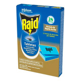 Raid Tabletas Repelente Insecticida Mosquitos 24 Noches 3c