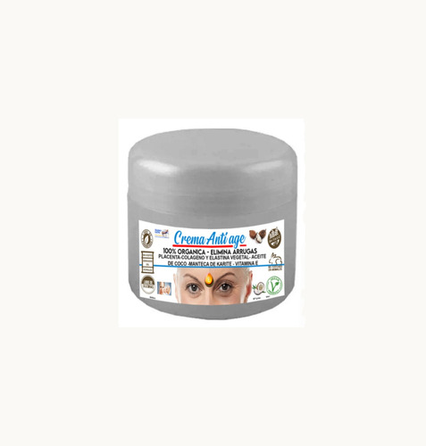 Crema Antiage 60 Colageno Elastina Placenta Karite Coco Vt E