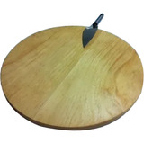 15 Tabla Madera Pino Circular  Plato Para Pizza 40 Cm