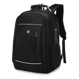 Mochila De Viaje Hombre, Mochila Para Laptop Negro De 17.3 Pulgadas,mochila De Trabajo 40l De Negocios Antirrobo Y Impermeable Con Interfaz Usb Diseño De La Tela Nylon