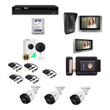 Kit Porteiro Allo Wt7 2 Interno Fechadura Imx Camera 2mp Dvr