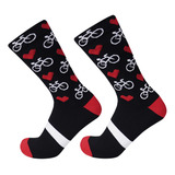 Calcetines Ciclismo Love Bike Respirables Mtb Ruta Corazones