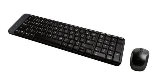 Kit Teclado E Mouse Logitech Wireless Mk220 Preto