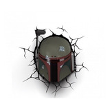Lámpara Mural 3d Star Wars Boba Fett Envío Gratis