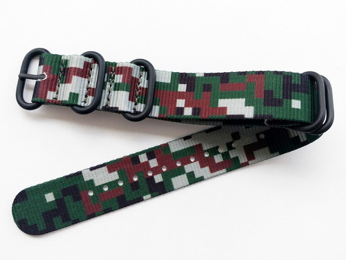 Pulsos Relojes Correas Nato Zulu Camuflados 20 Mm Ent Inmed