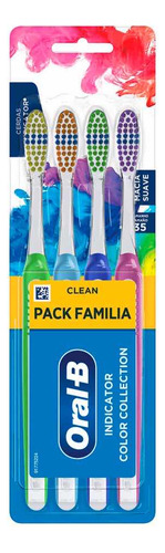 Escova Dental Oral-b Clean Família 4 Unidades Tamanho 35
