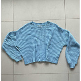 Sweater Celeste De Stradivarius Talle M Nuevo