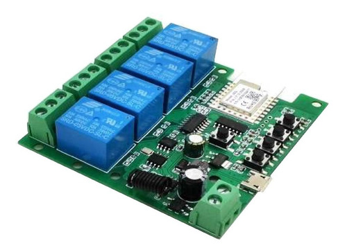 Smart Rele Zigbee + Rf 4 Canales Na/nc  5vdc/7-32v Ac/dc