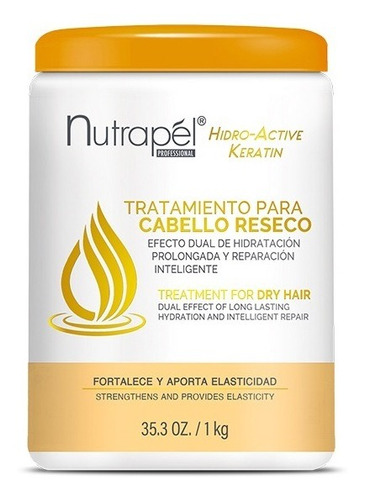 Nutrapel Tratamiento Cabello Reseco Hidroactive Keratin 1kg