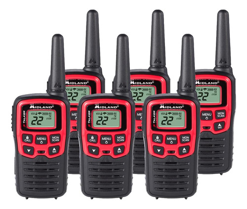 Radios Bidireccionales Midland X-talker T31vp - Paquete De 6