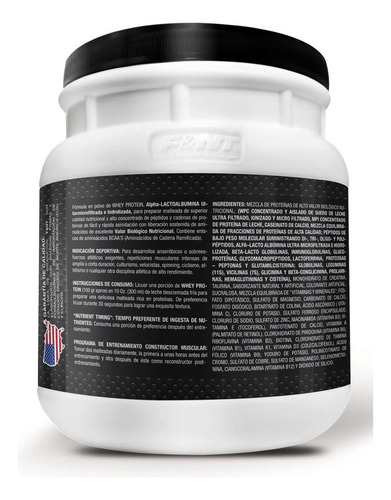 Proteína Whey Protein 500 Gr F&nt 4 Sabores 45g Gca Sabor Fresas Con Crema