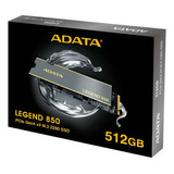 Ssd Adata Legend 850 512gb M.2 2280 Nvme Pcie 4.0