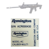 Stickers Metalica Remington Militar Rifle Tactico 12ga Caza