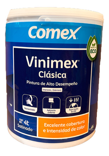 Galón Pintura Satinada Comex Vinimex Blanca Vinil Acrilica