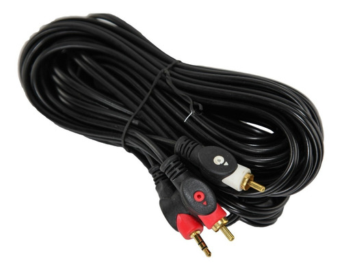 Cable Audio 6mts Mini Plug 3.5 Mm A 2 Rca Lujo Compu 1° Htec