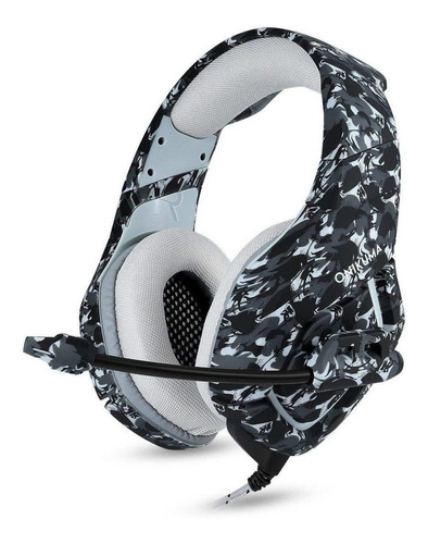 Fone De Ouvido Over-ear Gamer Onikuma Gamer K1-b K1 Camouflage Gray